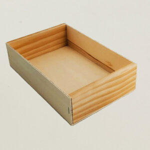 Caja de madera de 21x13,6x5,4cm
