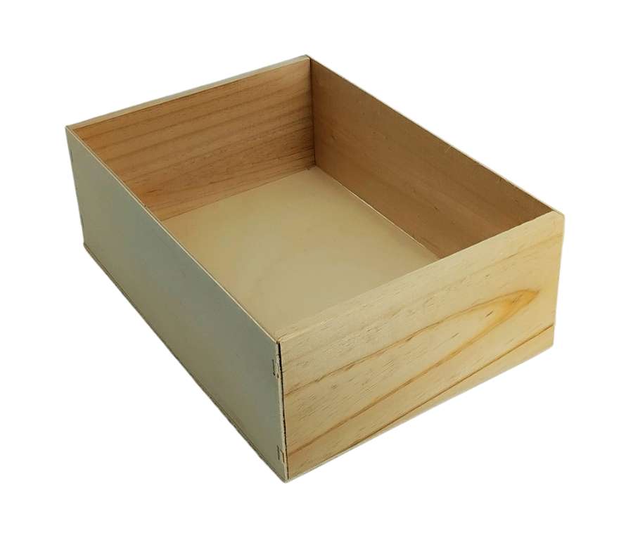 Caja de madera de 32x22,6x11,3cm