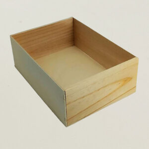 Caja de madera de 32x22,6x11,3cm