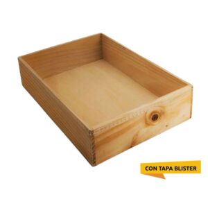 Caja de madera de 40x27,9x9,3cm - Imagen 3
