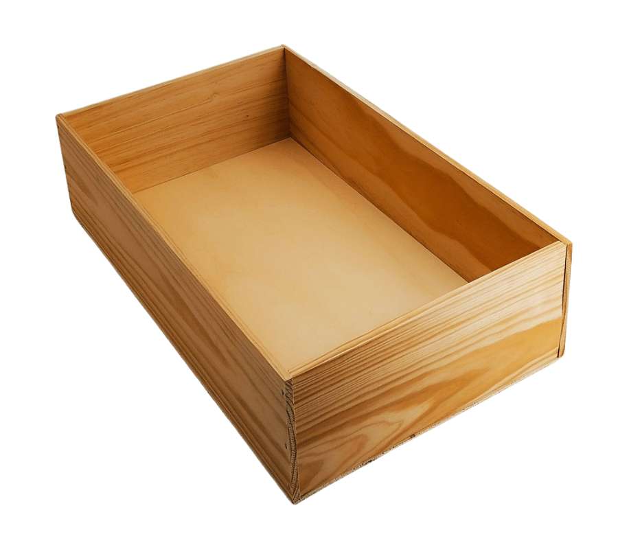 Caja de madera de 50x30x13cm