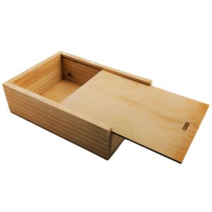 Caja de madera premium 1 con tapa DE MADERA 21×15×6,5cm - Imagen 3
