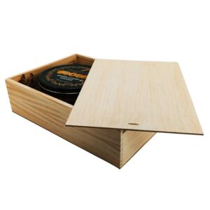 Caja de madera premium 10 con tapa DE MADERA 40x28,5x11cm - Imagen 4