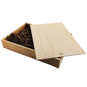 Caja de madera premium 8 con tapa DE MADERA 40x28,5x7cm - Imagen 5