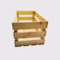 Caja de madera tipo cesta de 30*25*16cm vista frontal