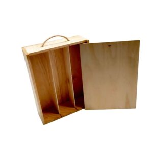 Caja de madera estándar para 3 botellas de 33×24,5×8cm