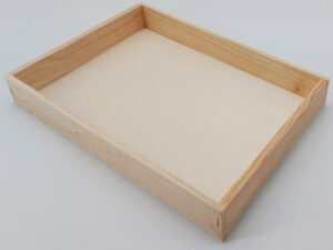 Caja de madera sin tapa de 40*27,9*4,3cm vacía