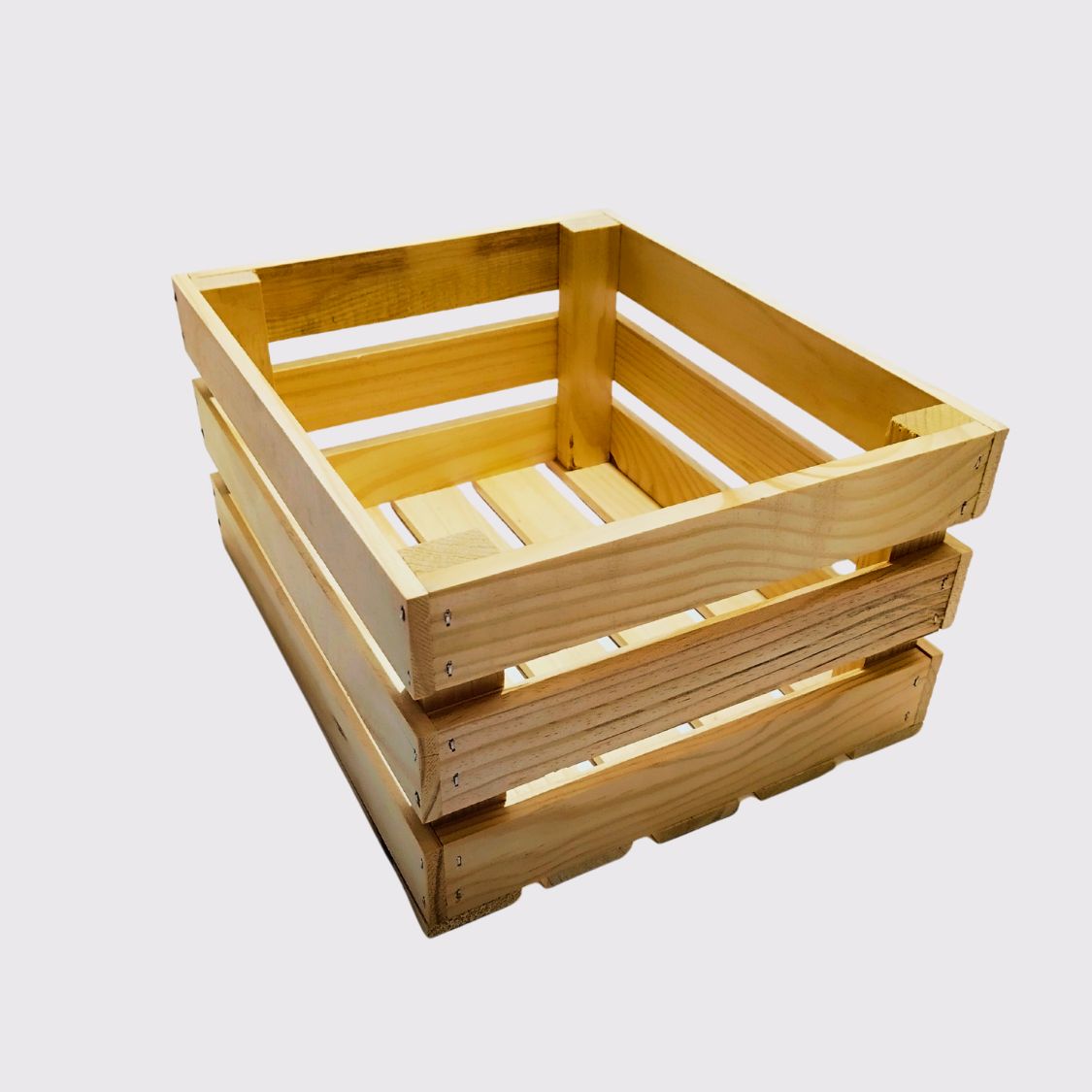 Caja de madera tipo cesta 1
