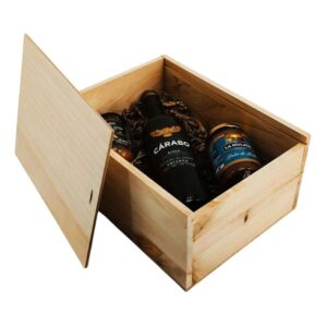 Caja de madera natural 5 con tapa DE MADERA 32×24×14,5cm - Imagen 4