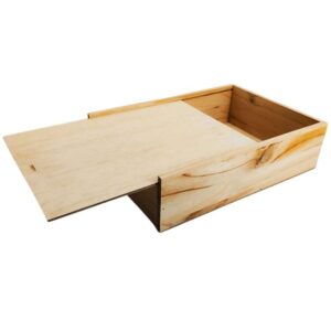 Caja de madera natural 10 con tapa DE MADERA 40×28,5×11cm - Imagen 3