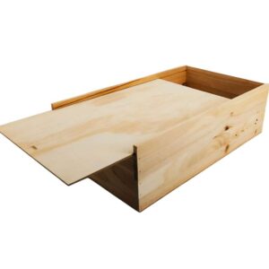 Caja de madera natural 11 con tapa DE MADERA 50×30,5×15cm - Imagen 3