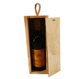 Caja de madera para 1 botella Bordelesa de 9,8x9,1x32,6cm - Imagen 3