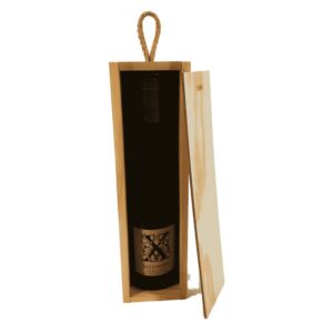 Caja de madera para 1 botella Rhin de 9,9x9,2x35,1cm - Imagen 3