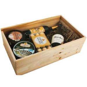 Caja de madera natural 11 con tapa TRANSPARENTE (METACRILATO) 50×30,5×15cm - Imagen 4