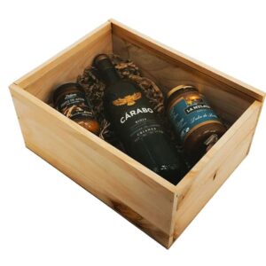 Caja de madera natural 5 con tapa TRANSPARENTE (METACRILATO) 32×24×14,5cm - Imagen 4