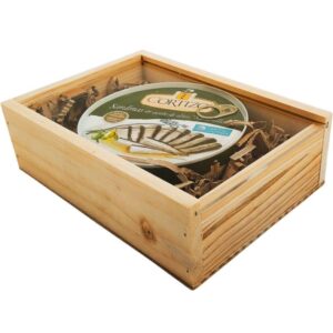 Caja de madera natural 1 con tapa TRANSPARENTE (METACRILATO) 21×15×6,5cm - Imagen 4