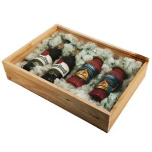 Caja de madera natural 9 con tapa TRANSPARENTE (METACRILATO) 40×28,5×8,5cm - Imagen 4