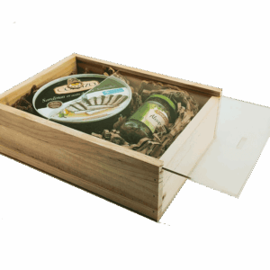 Caja de madera premium 2 con tapa TRANSPARENTE (METACRILATO) 24,5x18x8cm - Imagen 5