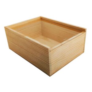 Caja de madera premium 4 con tapa TRANSPARENTE (METACRILATO) 32x24x12,5cm - Imagen 3