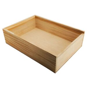 Caja de madera premium 10 con tapa TRANSPARENTE (METACRILATO) 40x28,5x11cm - Imagen 3