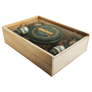 Caja de madera premium 10 con tapa TRANSPARENTE (METACRILATO) 40x28,5x11cm - Imagen 4