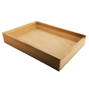 Caja de madera premium 8 con tapa TRANSPARENTE (METACRILATO) 40x28,5x7cm - Imagen 3