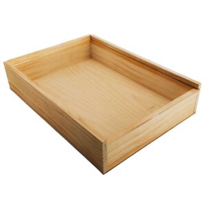 Caja de madera premium 9 con tapa TRANSPARENTE (METACRILATO) 40×28,5×8,5cm - Imagen 3